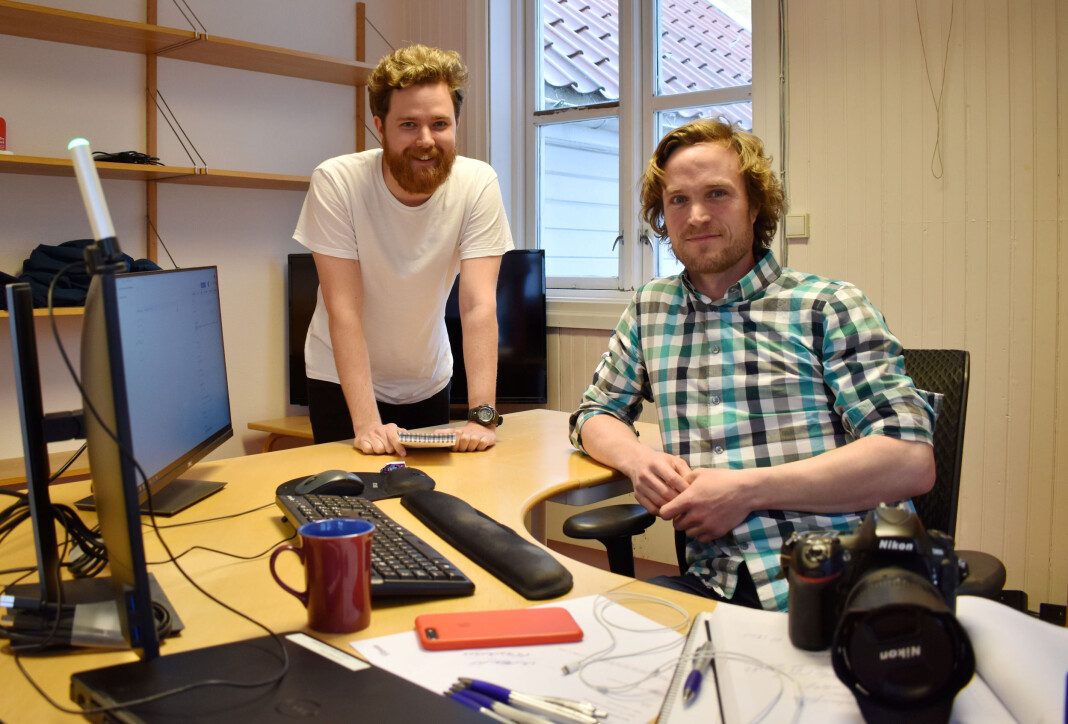 Truls Bjørkum Larsen (t.v) og Christian Nørstebø i Lillesands-Posten. Truls Bjørkum Larsen (t.v) og Christian Nørstebø i Lillesands-Posten.