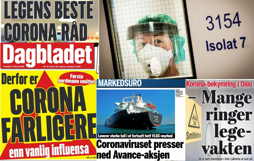 Koronaviruset fikk stor plass i norske medier forrige uke.