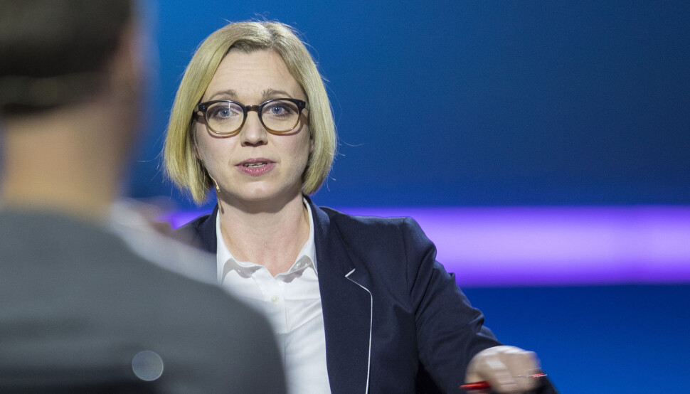 NTBs nyhetsredaktør Sarah Sørheim bekrefter at redaksjonen kan ha blitt eksponert for koronasmitte.
Foto: Vidar Ruud / NTB scanpix NTBs nyhetsredaktør Sarah Sørheim bekrefter at redaksjonen kan ha blitt eksponert for koronasmitte.
Foto: Vidar Ruud / NTB scanpix