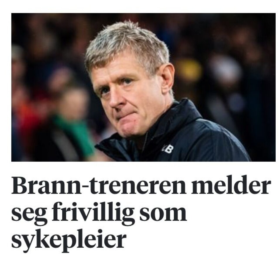 Disse overskriftene hadde du aldri trodd du skulle lage for få uker siden