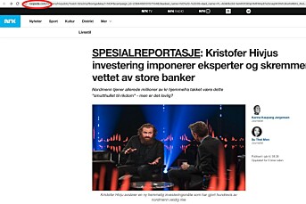 Falsk NRK-artikkel om Kristofer Hivju