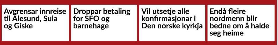 Disse overskriftene hadde du aldri trodd du skulle lage for få uker siden