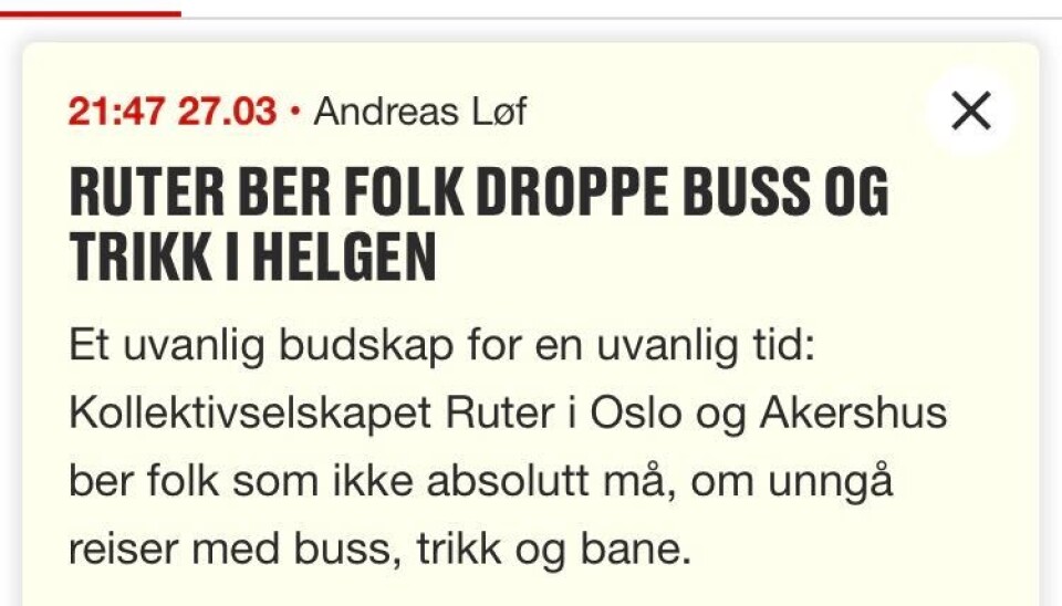 Disse overskriftene hadde du aldri trodd du skulle lage for få uker siden