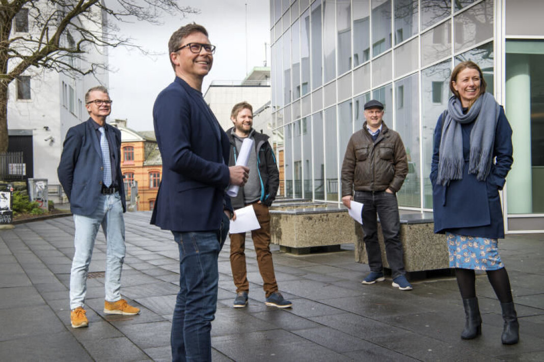 F.v: Lars Helle i Stavanger Aftenblad, Ragnar Christensen i NRK Rogaland, Tommy Aase i Screen Story, Harald Halvorsen i Mediability og Annenita Bakker Schøyen i Mediafarm. F.v: Lars Helle i Stavanger Aftenblad, Ragnar Christensen i NRK Rogaland, Tommy Aase i Screen Story, Harald Halvorsen i Mediability og Annenita Bakker Schøyen i Mediafarm.