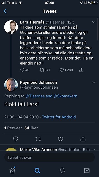 Byrådsleder i Oslo, Raymond Johansen, var en av mange som kommenterte saken lørdag kveld. Byrådsleder i Oslo, Raymond Johansen, var en av mange som kommenterte saken lørdag kveld.