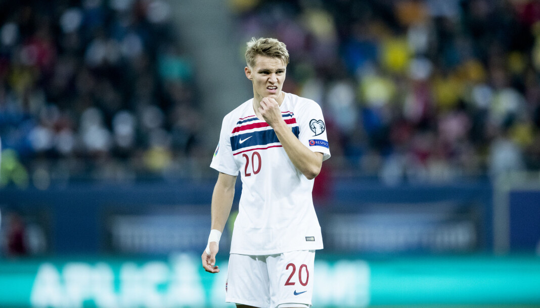 Faren til Martin Ødegaard (bildet) har klaget inn VG til PFU. Her er sønnen i aksjon for Norge i kamp mot Romania i fjor høst. Faren til Martin Ødegaard (bildet) har klaget inn VG til PFU. Her er sønnen i aksjon for Norge i kamp mot Romania i fjor høst.