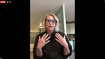 Annemarte Moland i NRK. Annemarte Moland i NRK.