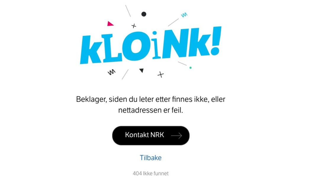 Forsøker man å gå inn på artikkel-lenken blir man nå møtt av denne feilmeldingen. Forsøker man å gå inn på artikkel-lenken blir man nå møtt av denne feilmeldingen.