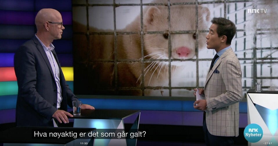 Debatten på NRK, 21. mai 2019, Mattilsynet og minkfarmen, ble felt på to VVP-punkter i PFU.