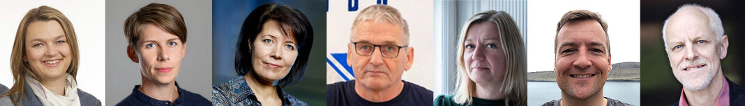 Lederne av de nordiske journalistforbundene (fra v.), Hege Iren Frantzen, Norge - Ulrika Hyllert, Sverige - Hanne Aho, Finland - Hjálmar Jónsson, Island – Tine Johansen, Danmark – Jón Brian Hvidtfeldt, Færøyene – og president i Den europeiske journalistføderasjonen EFJ, Mogens Blicher Bjerregård fra Danmark. Lederne av de nordiske journalistforbundene (fra v.), Hege Iren Frantzen, Norge - Ulrika Hyllert, Sverige - Hanne Aho, Finland - Hjálmar Jónsson, Island – Tine Johansen, Danmark – Jón Brian Hvidtfeldt, Færøyene – og president i Den europeiske journalistføderasjonen EFJ, Mogens Blicher Bjerregård fra Danmark.