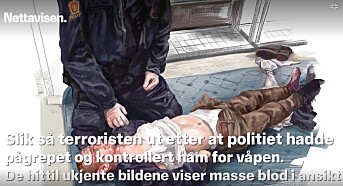 Nettavisen har fått Siv Grethe Bøhn-Pettersen til å tegne versjoner av bildene. Nettavisen har fått Siv Grethe Bøhn-Pettersen til å tegne versjoner av bildene.