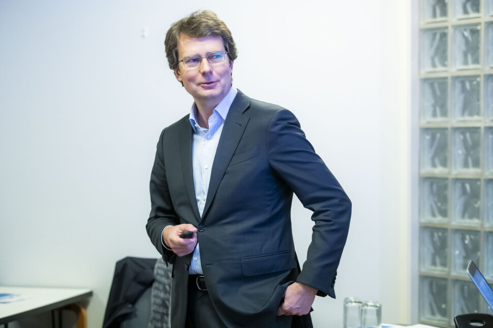 Polaris Medias konsernsjef Per Axel Koch fotografert da han presenterer konsernets resultater for fjerde kvartal 2019. Polaris Medias konsernsjef Per Axel Koch fotografert da han presenterer konsernets resultater for fjerde kvartal 2019.