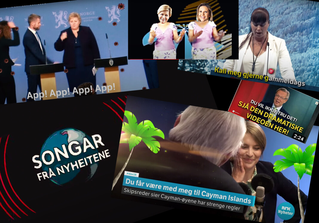 – Du må ha en helt spesiell miks av interesser og ferdigheter for å drive med dette, sier skaperen av «Songar frå nyheitene», som håper å tilføre noe annet i den offentlige debatten. – Du må ha en helt spesiell miks av interesser og ferdigheter for å drive med dette, sier skaperen av «Songar frå nyheitene», som håper å tilføre noe annet i den offentlige debatten.