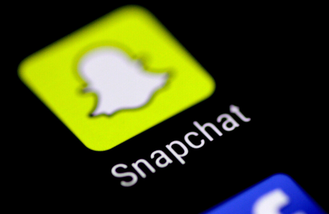 Snapchat-ikon på en mobiltelefon. Selskapet begrenser nå president Donald Trumps rekkevidde i sin tjeneste. Snapchat-ikon på en mobiltelefon. Selskapet begrenser nå president Donald Trumps rekkevidde i sin tjeneste.