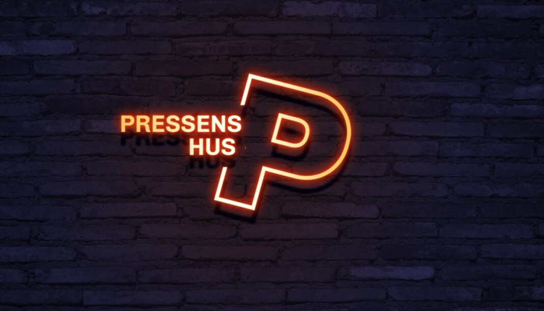 Ragnhild Mellbye har utformet den nye logoen til Pressens hus. Ragnhild Mellbye har utformet den nye logoen til Pressens hus.