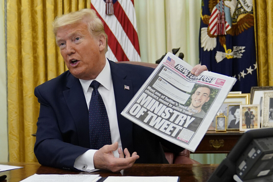 Visepresident Vera Jourova mener Twitter gjorde rett da de nylig merket, men ikke slettet, to meldinger fra Donald Trump. Visepresident Vera Jourova mener Twitter gjorde rett da de nylig merket, men ikke slettet, to meldinger fra Donald Trump.