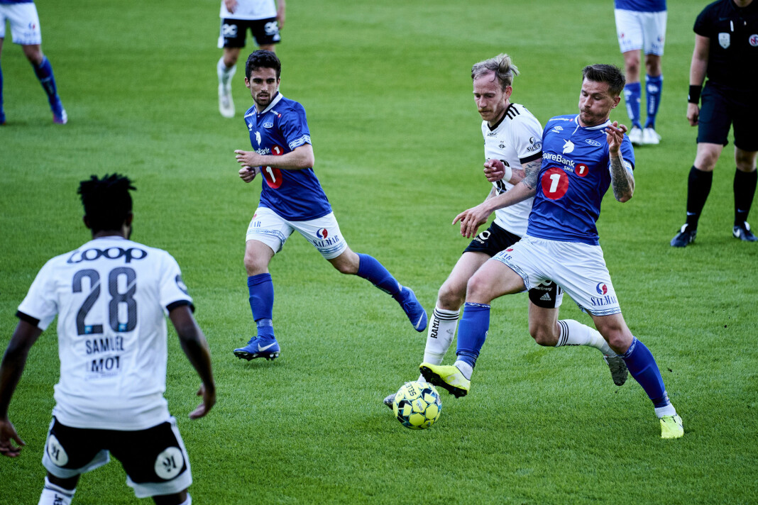 Snart er Eliteserien i fotball i gang igjen. Her spiller Rosenborg treningskamp mot 1.-divisjonsklubben Ranheim tirsdag.