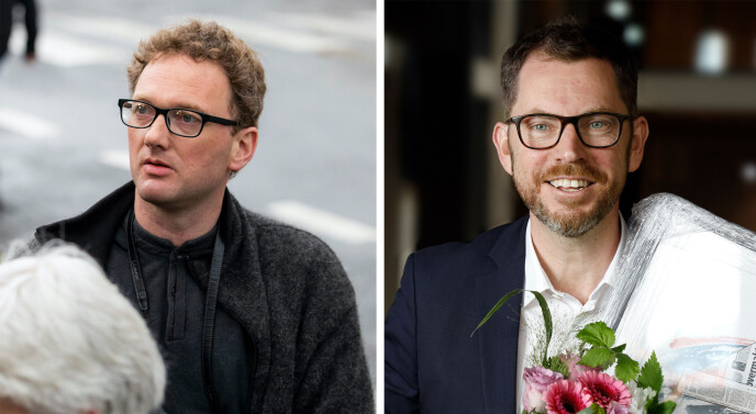 Peder Jensen, kjent som bloggeren «Fjordman», og sjefredaktør Bjørn K. Bore i Vårt Land. Peder Jensen, kjent som bloggeren «Fjordman», og sjefredaktør Bjørn K. Bore i Vårt Land.