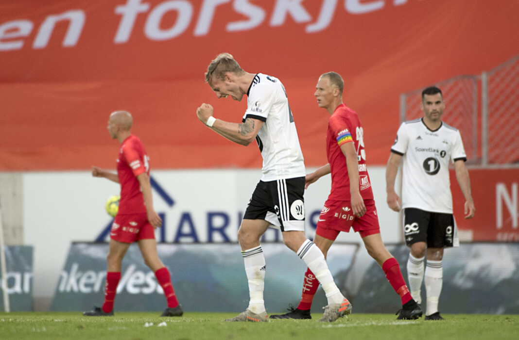 Rosenborg Gjermund Åsen kunne juble for seier i bortekampen mot Brann. Kampen ble den meste sette i Eurosport Norges historie. Rosenborg Gjermund Åsen kunne juble for seier i bortekampen mot Brann. Kampen ble den meste sette i Eurosport Norges historie.