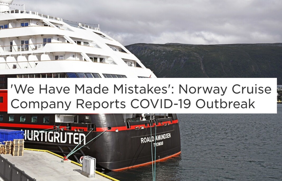 Bilder av Hurtigruten-skipet Roald Amundsen til kai i Tromsø spres over hele verden i disse dager. Bilder av Hurtigruten-skipet Roald Amundsen til kai i Tromsø spres over hele verden i disse dager.