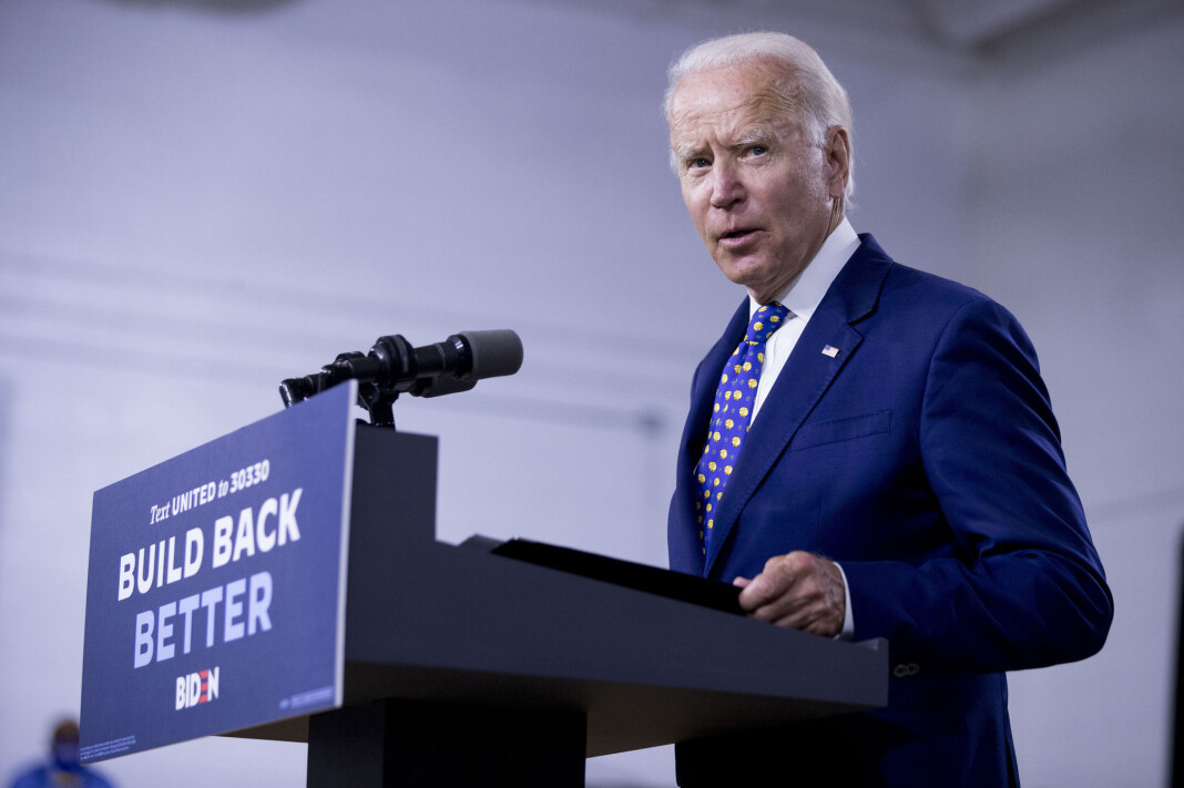 Demokratenes presidentkandidat Joe Biden, her i Wilmington i juli. Bidens valgkampapparat skal bruke flere hundre millioner dollar på annonsering på nett og TV. Demokratenes presidentkandidat Joe Biden, her i Wilmington i juli. Bidens valgkampapparat skal bruke flere hundre millioner dollar på annonsering på nett og TV.