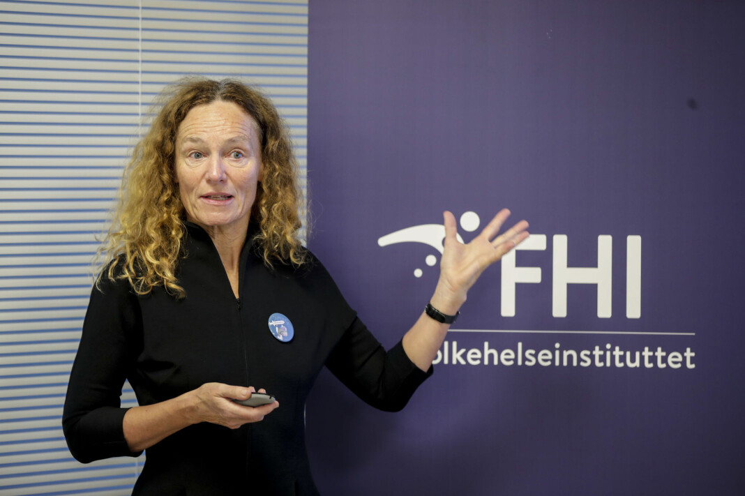 FHI avviser fire nye koronadødsfall siste døgn. Kun åtte er innlagt i Norge med viruset. Her ved Camilla Stoltenberg, direktør i instituttet. FHI avviser fire nye koronadødsfall siste døgn. Kun åtte er innlagt i Norge med viruset. Her ved Camilla Stoltenberg, direktør i instituttet.