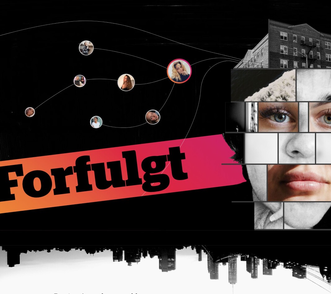 Toppbildet i saken viser en anonymisert versjon av en selfie Christopher har tatt. Flere ruter er blant annet byttet ut med bilder av kvinnene og et dick-pic han har sendt fra seg. – Det gøy å oppsummere mye av saken i toppbildet uten å si det med ord, sier Nilsson. Toppbildet i saken viser en anonymisert versjon av en selfie Christopher har tatt. Flere ruter er blant annet byttet ut med bilder av kvinnene og et dick-pic han har sendt fra seg. – Det gøy å oppsummere mye av saken i toppbildet uten å si det med ord, sier Nilsson.