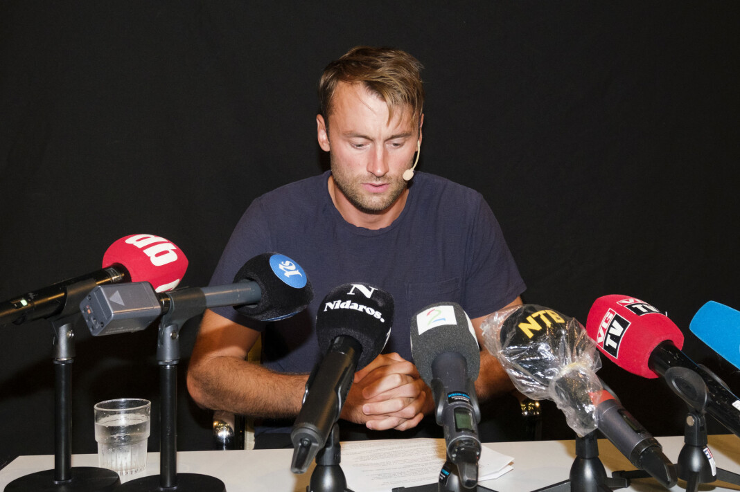 Petter Northug på fredagens pressekonferanse. Enkelte spørsmål fikk mer oppmerksomhet enn andre. Petter Northug på fredagens pressekonferanse. Enkelte spørsmål fikk mer oppmerksomhet enn andre.