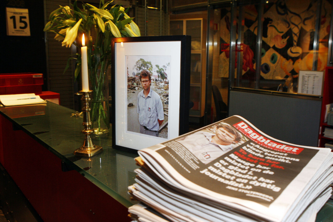 Dagbladet-journalist Carsten Thomassen ble skutt og drept i et terrorangrep mot Serena Hotell i Kabul i 2008. Dagbladet-journalist Carsten Thomassen ble skutt og drept i et terrorangrep mot Serena Hotell i Kabul i 2008.