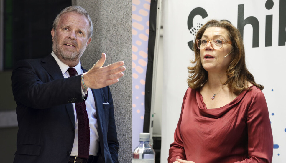 Styreleder Jon Wessel-Aas uttaler kritikk mot Schibsted-sjef Kristin Skogen Lund. Styreleder Jon Wessel-Aas uttaler kritikk mot Schibsted-sjef Kristin Skogen Lund.