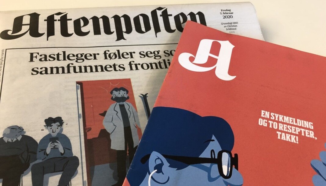 Aftenposten og A-magasinet fredag 7. februar i år. Aftenposten og A-magasinet fredag 7. februar i år.