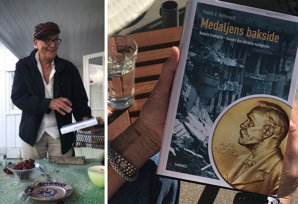 Forfatter og jurist Fredrik S. Heffermehl diskuterer sin siste bok, «Medaljens bakside». Forfatter og jurist Fredrik S. Heffermehl diskuterer sin siste bok, «Medaljens bakside».