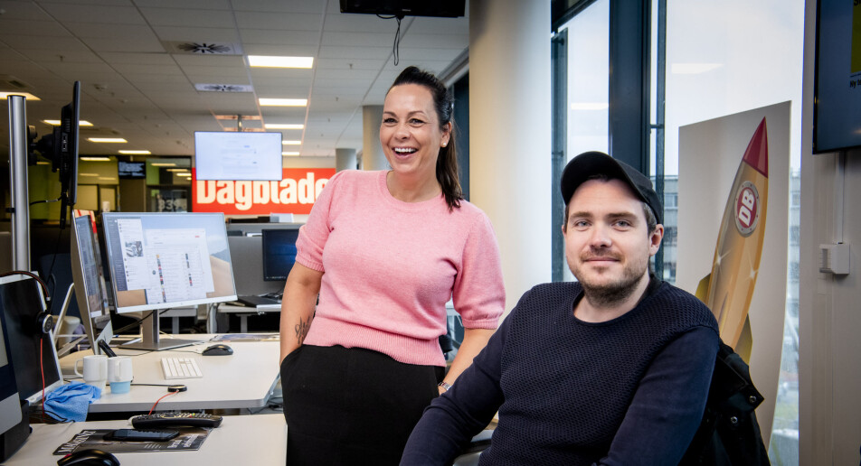 Matias Ytterstad og Tanja Wibe-Lund er ansatt som digitale vaktsjefer i Dagbladet