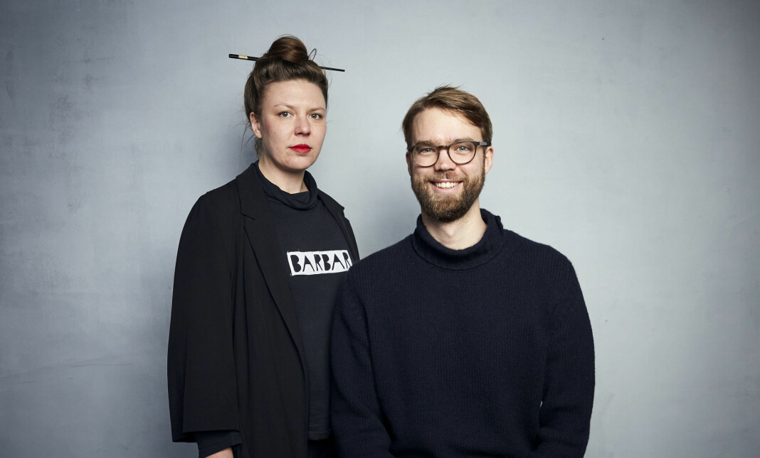 Barbora Kysilkova og Benjamin Ree fotografert i forbindelse med Sundance Film Festival. Kysilkova er kunstneren i filmen «Kunstneren og tyven».
