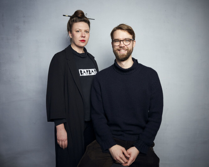 Barbora Kysilkova og Benjamin Ree fotografert i forbindelse med Sundance Film Festival. Kysilkova er kunstneren i filmen «Kunstneren og tyven».