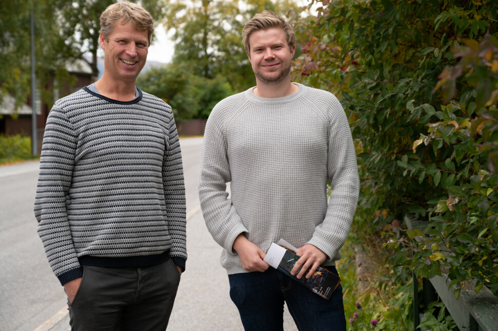 Administrerende direktør i Hallingdølen Ola Stave og redaktør Ragnar Hilde lanserer i dag hyttavår.no.