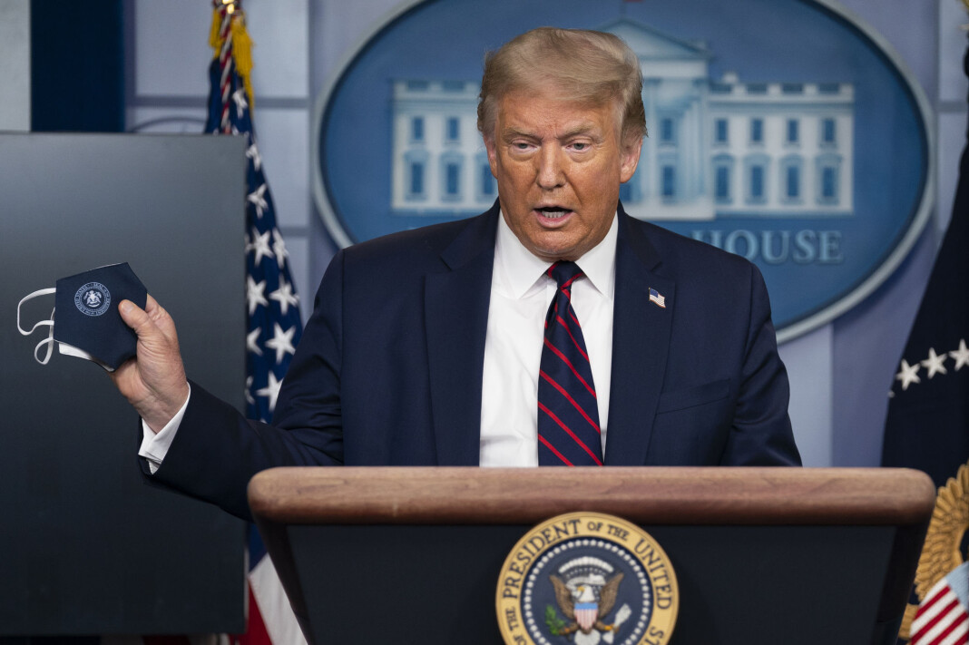 USAs president Donald Trump i presserommet i Det hvite hus. USAs president Donald Trump i presserommet i Det hvite hus.