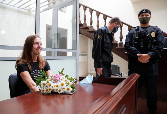 – Vi kan fortsatt dekke hva som helst, men vi må gjøre det med størst mulig varsomhet, sier Svetlana Prokopjeva om å være journalist i Russland. – Vi kan fortsatt dekke hva som helst, men vi må gjøre det med størst mulig varsomhet, sier Svetlana Prokopjeva om å være journalist i Russland.