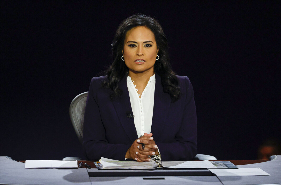 Kristen Welker fra NBC News ledet den siste debatten mellom president Donald Trump og Joe Biden ved Belmont University i Nashville natt til fredag. Kristen Welker fra NBC News ledet den siste debatten mellom president Donald Trump og Joe Biden ved Belmont University i Nashville natt til fredag.