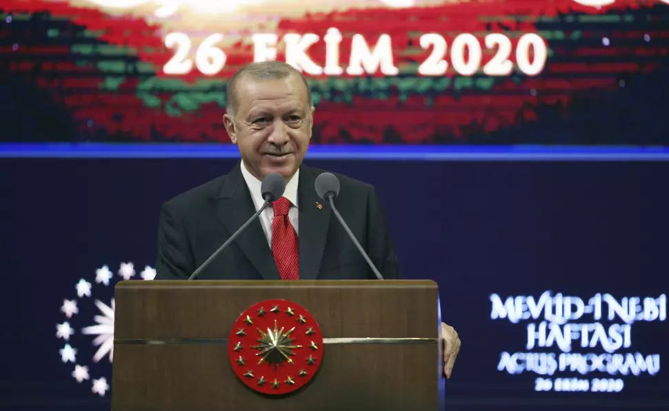 Tyrkias president Recep Tayyip Erdogan er ikke imponert over satiremagasinet Charlie Hebdo.