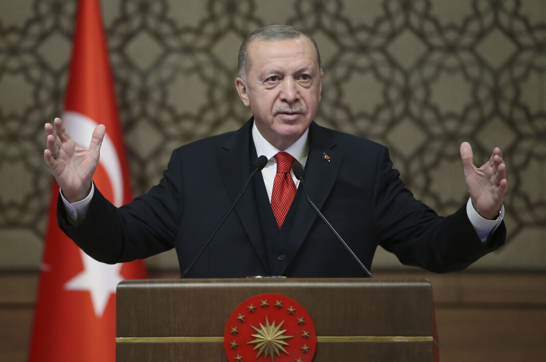 Journalistene i Cumhuriyet ble pågrepet noen måneder etter kuppforsøket mot Tyrkias president Recep Tayyip Erdogan (bildet). Journalistene i Cumhuriyet ble pågrepet noen måneder etter kuppforsøket mot Tyrkias president Recep Tayyip Erdogan (bildet).