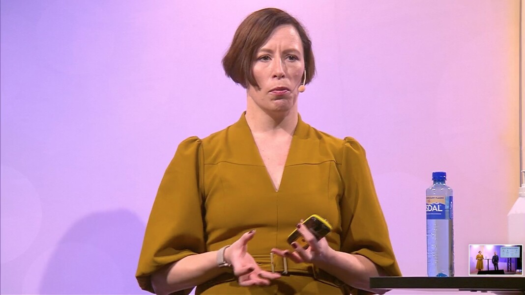 Ingeborg Volan presenterte Norsk redaktørforenings nye veileder om datasikkerhet onsdag. Ingeborg Volan presenterte Norsk redaktørforenings nye veileder om datasikkerhet onsdag.