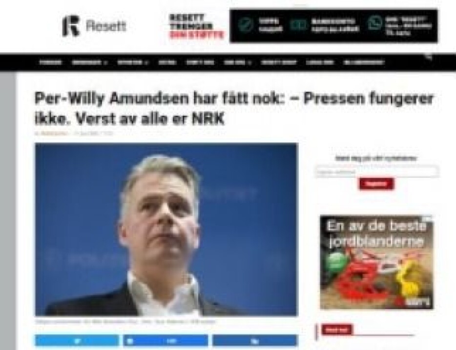 Resetts artikler om rasisme skaper stort engasjement i sosiale medier. Resetts artikler om rasisme skaper stort engasjement i sosiale medier.