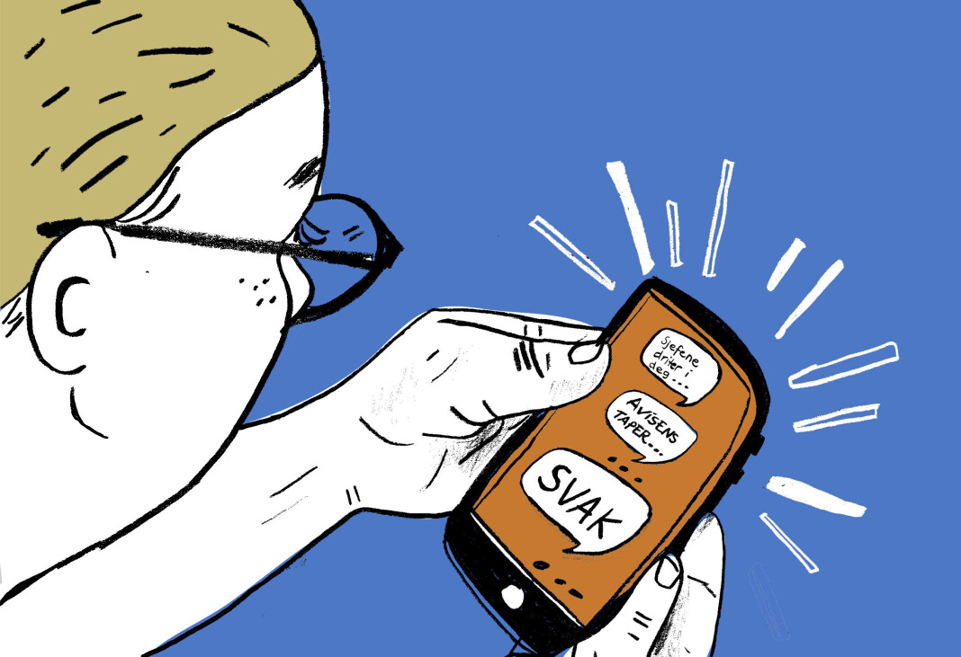 Over en lang periode mottok en DN-medarbeider trakasserende sms-er. Over en lang periode mottok en DN-medarbeider trakasserende sms-er.