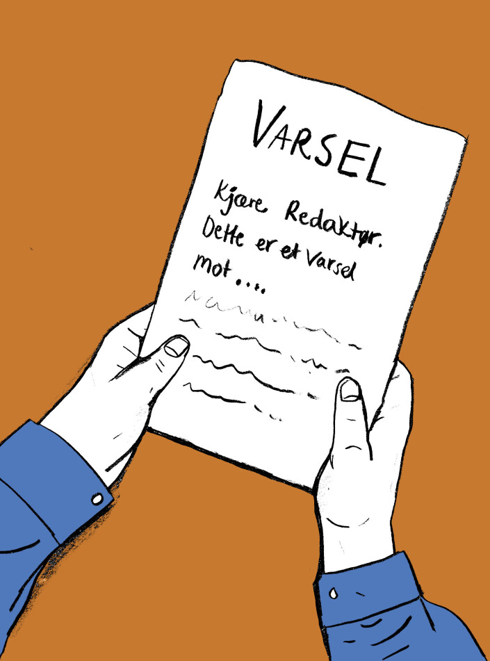 «Julie» sendte en e-post til sjefredaktør i DN, Amund Djuve, med ordet «varsel» i emnefeltet. Hun fikk aldri svar fra Djuve selv, og fikk aldri vite hva som skjedde med saken hennes etterpå. «Julie» sendte en e-post til sjefredaktør i DN, Amund Djuve, med ordet «varsel» i emnefeltet. Hun fikk aldri svar fra Djuve selv, og fikk aldri vite hva som skjedde med saken hennes etterpå.
