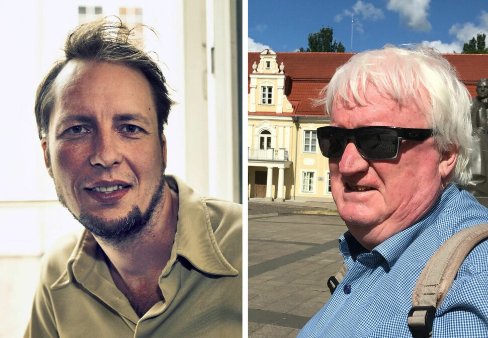 Vårt Oslo-redaktør Vegard Velle (t.v.) hadde sammen med sin kollega i Radio Riks Oslo, sin første morgensending sammen fredag.