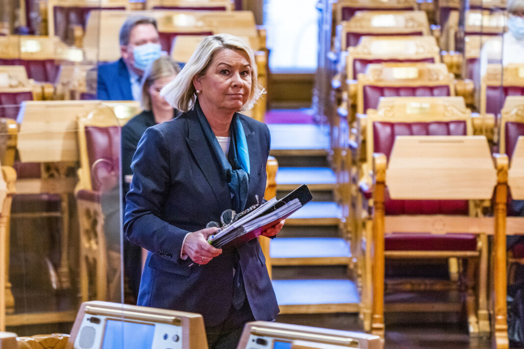 Justis- og beredskapsminister Monica Mæland (H) foreslår en egen forbrukerkjøpslov for digitale ytelser. Justis- og beredskapsminister Monica Mæland (H) foreslår en egen forbrukerkjøpslov for digitale ytelser.