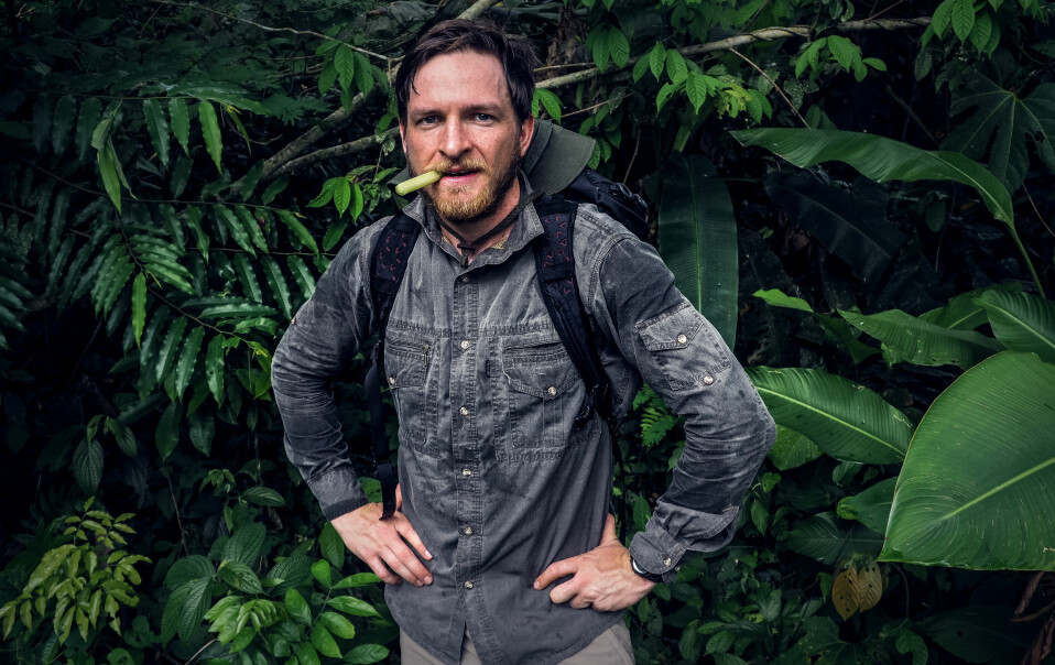 Morten Risberg i Amazonas under en humanitær forskningsekspedisjon i 2017. Møtet med urfolket ticunaene inspirerte ham til å skrive sin første reportasje.