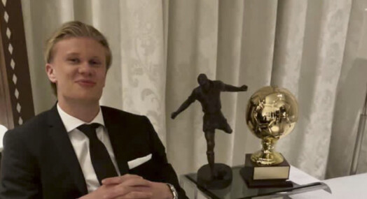 Erling Braut Haaland fikk sportsjournalistenes pris Erling Braut Haaland fikk sportsjournalistenes pris