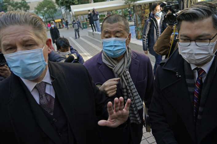 Regimekritikeren Jimmy Lai tilbake i varetekt i Hongkong